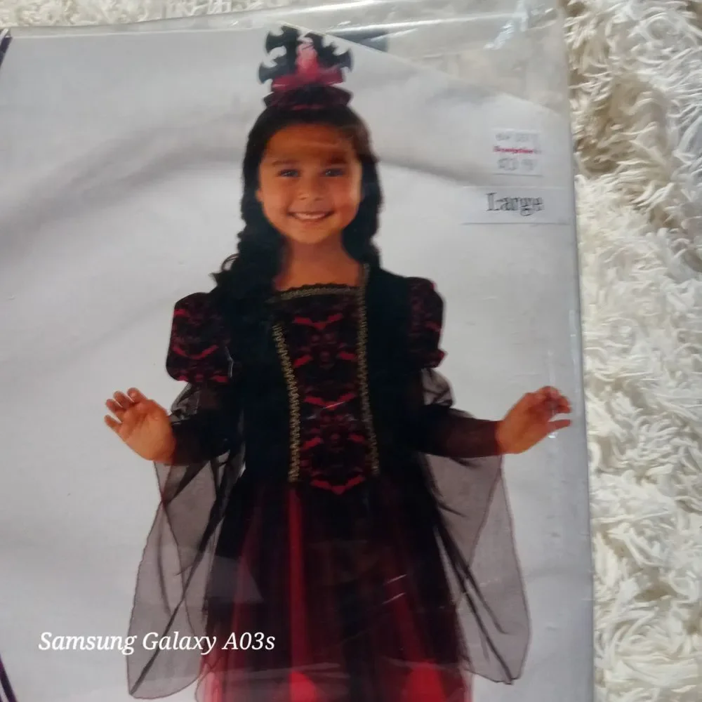 BAT PRINCESS‎ CHILD COSTUME LARGE